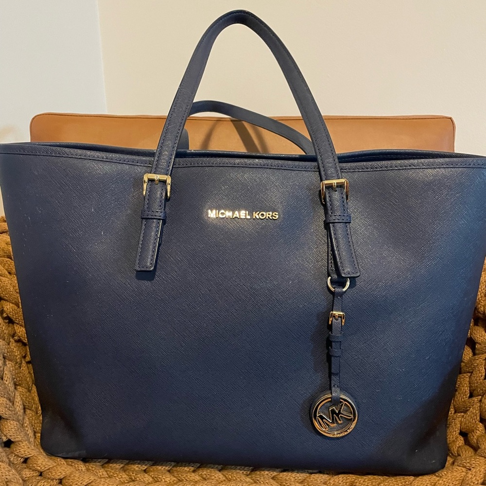 Michael Kors Classic Navy Blue Tote